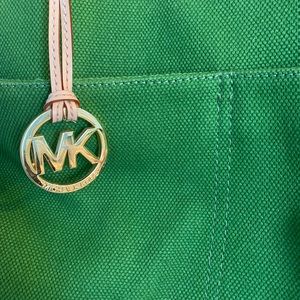 Michael Korda Green Canvas Bag